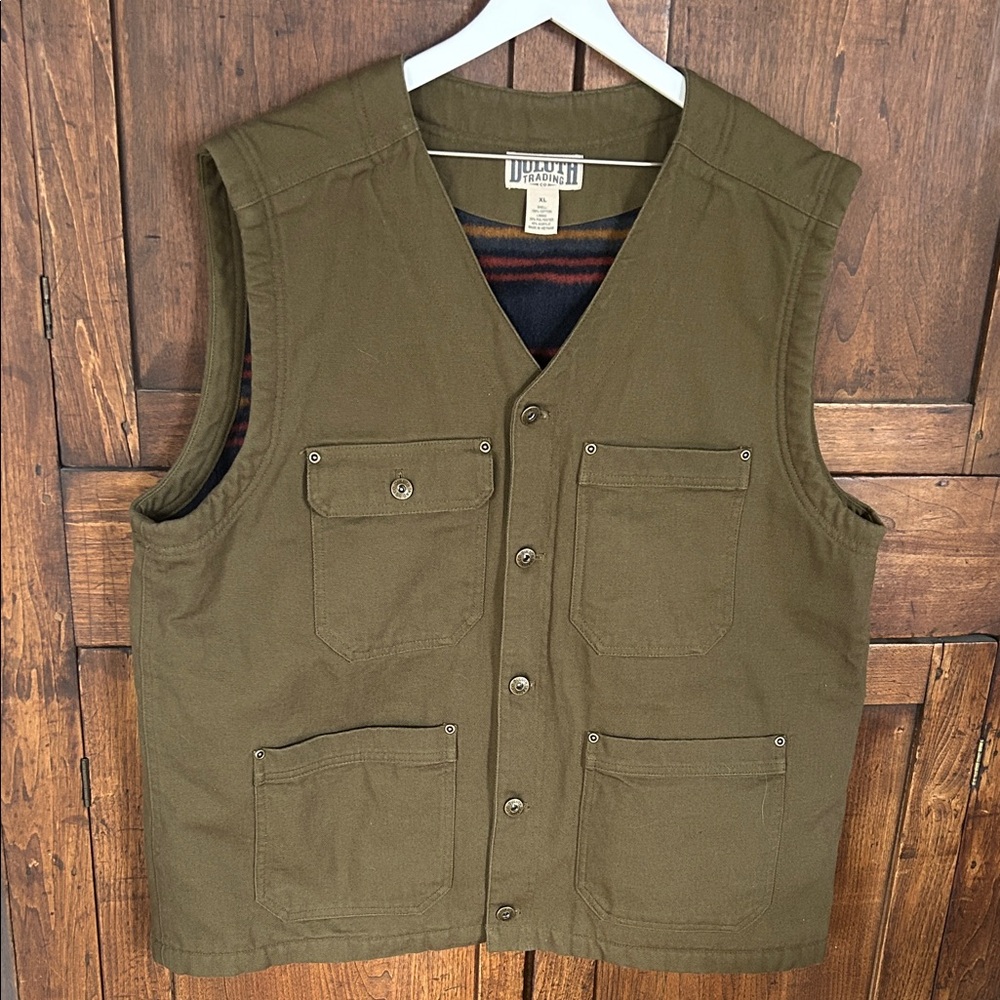 Duluth trading company fleece lined vest